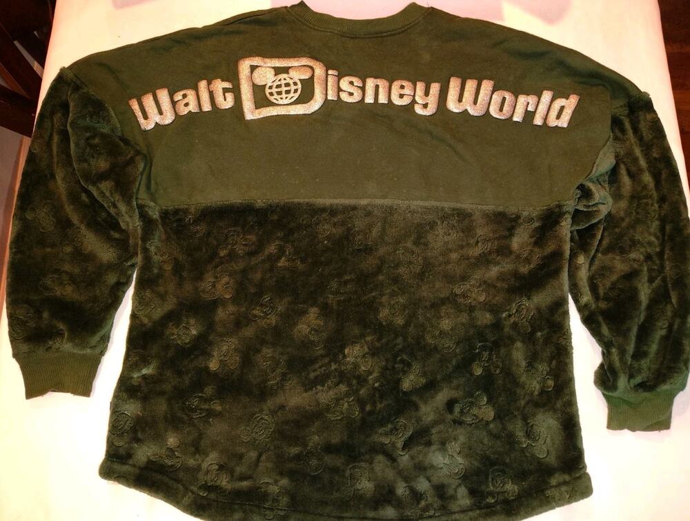 Walt Disney World Eat. 1971 Velvet Soft Spirit Jersey Dark Green Size Medium